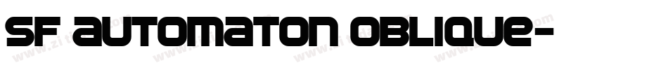 SF Automaton Oblique字体转换